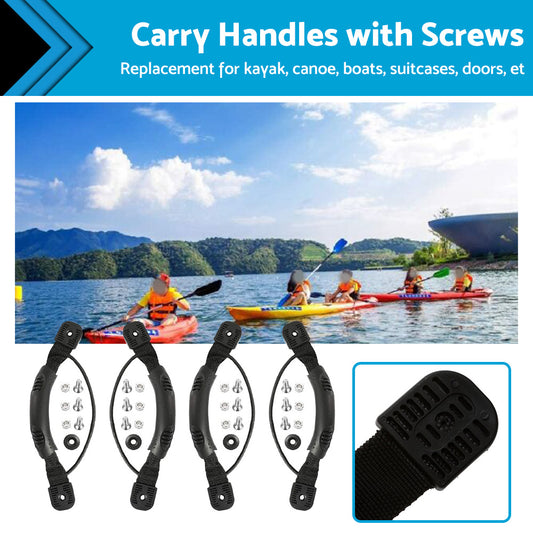 4x Carry Handles with Screws For Kayak Canoe Boat Side Mount Carry Replacement