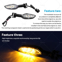 {{ LED Turn Signal Light Suitable For Yamaha MT-01 MT-03 MT-25 MT-10 MT-07 MT-09 }} - Buy Car Parts Online at {{ Kaka Auto Parts }}.