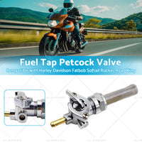 22mm Petcock Fuel Tap Valve Suitable For Harley Davidson Fatboy Softail Rocker