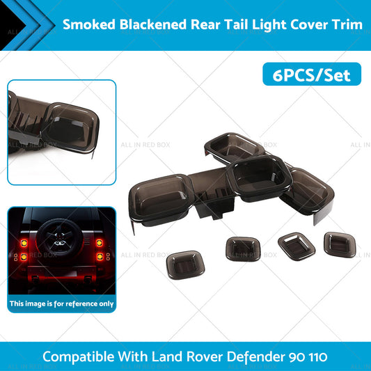 Smoked Blackened Tail Light Cover Suitable For Land Rover Defender 90 110 20-22