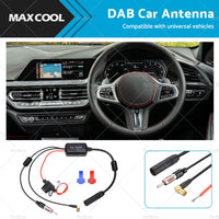 Car AM FM DAB  Amplifier Booster Radio Stereo Antenna Adapter 12V-24V Universal