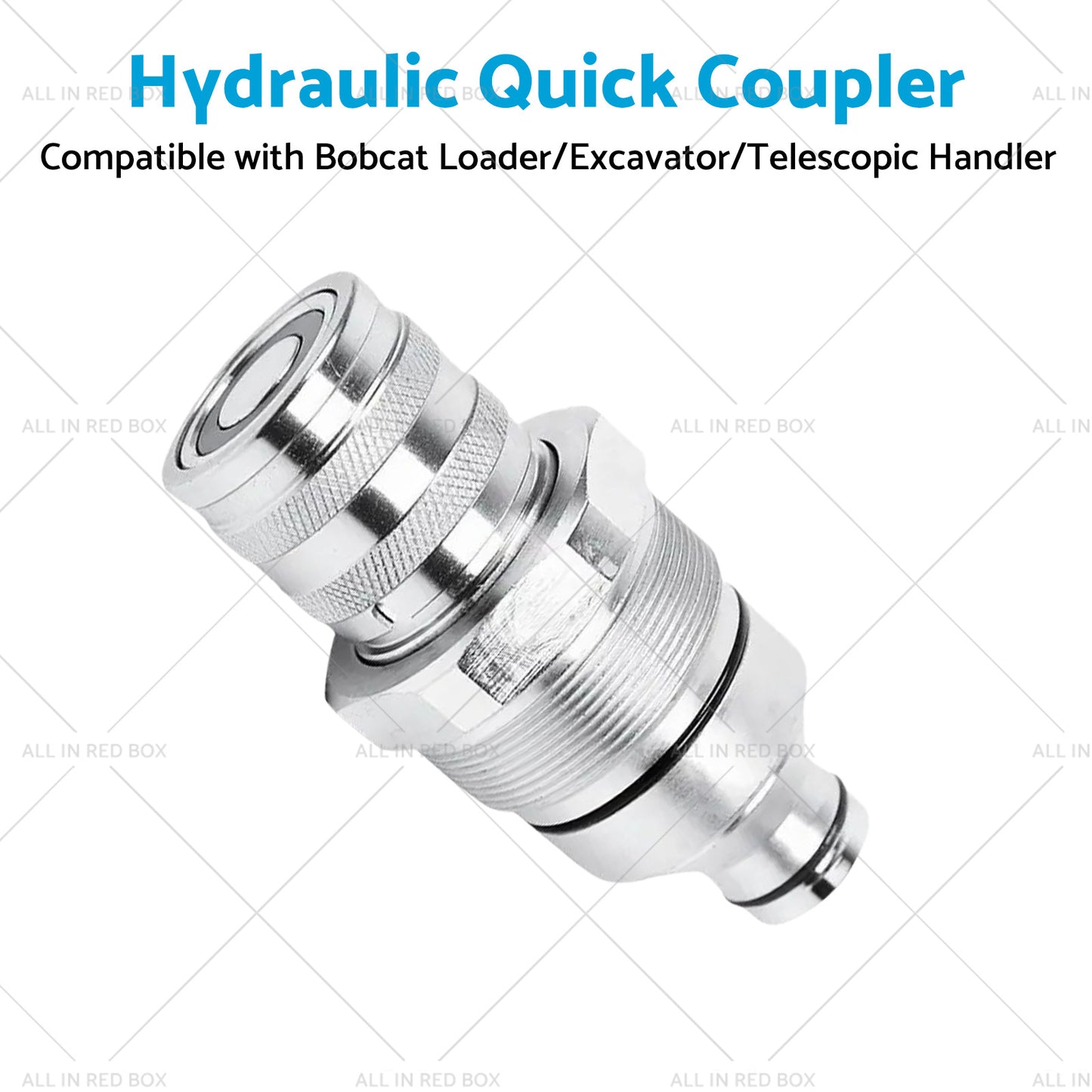 Suitable For Bobcat Female Hydraulic Coupler Flat Faced Quick 7246802 FFH 48mm