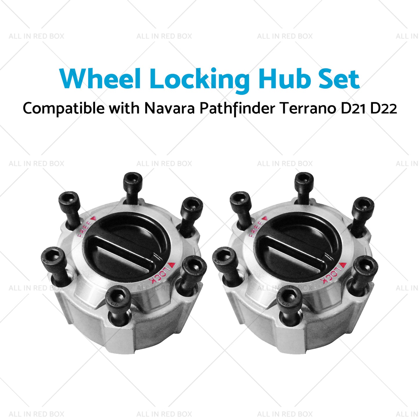 Wheel Locking Hub Set Suitable for 90-16 Navara Pathfinder Terrano D21 D22