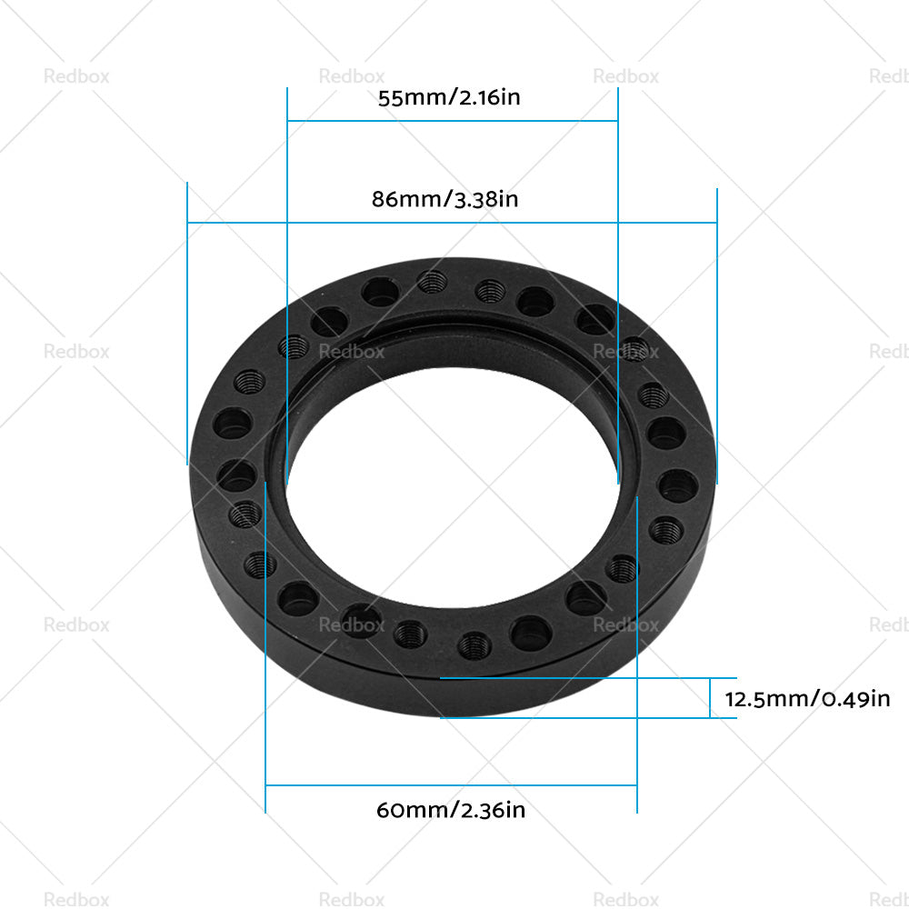 Black Steering Wheel Hub Adapter Spacer Suitable For MOMO to NARDI Quick Release