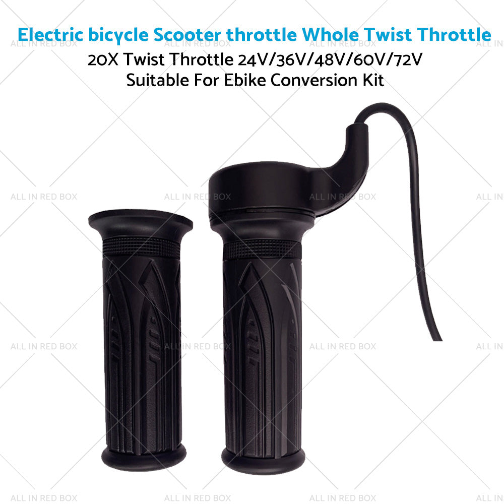 EBike Twist Speed Throttle 12V 24V 36V 48V 72V For Electric Scooter Bicycle Bike