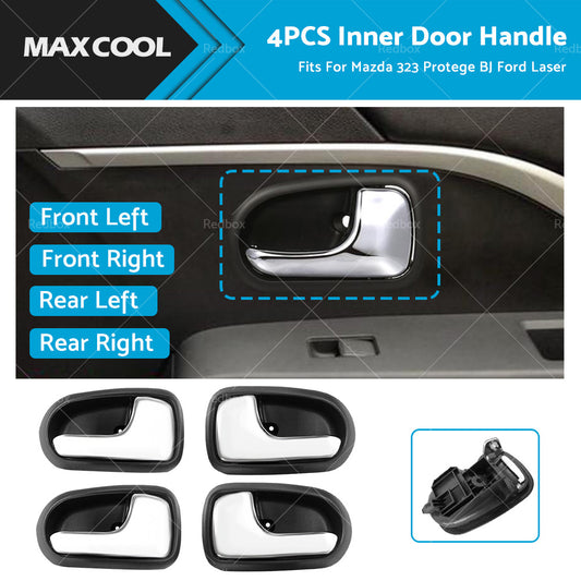 4PCS Inner Door Handle Left Right Front Rear For Mazda 323 Astina Ford Laser