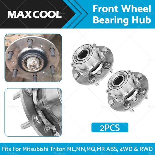 2 x Front Wheel Bearing Hub Fits For Mitsubishi Triton ML,MN,MQ,MR ABS, 2006-on