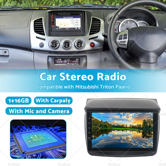 16GB Car Radio Navi GPS BT Android Suitable For Mitsubishi Triton ML MN KA KA