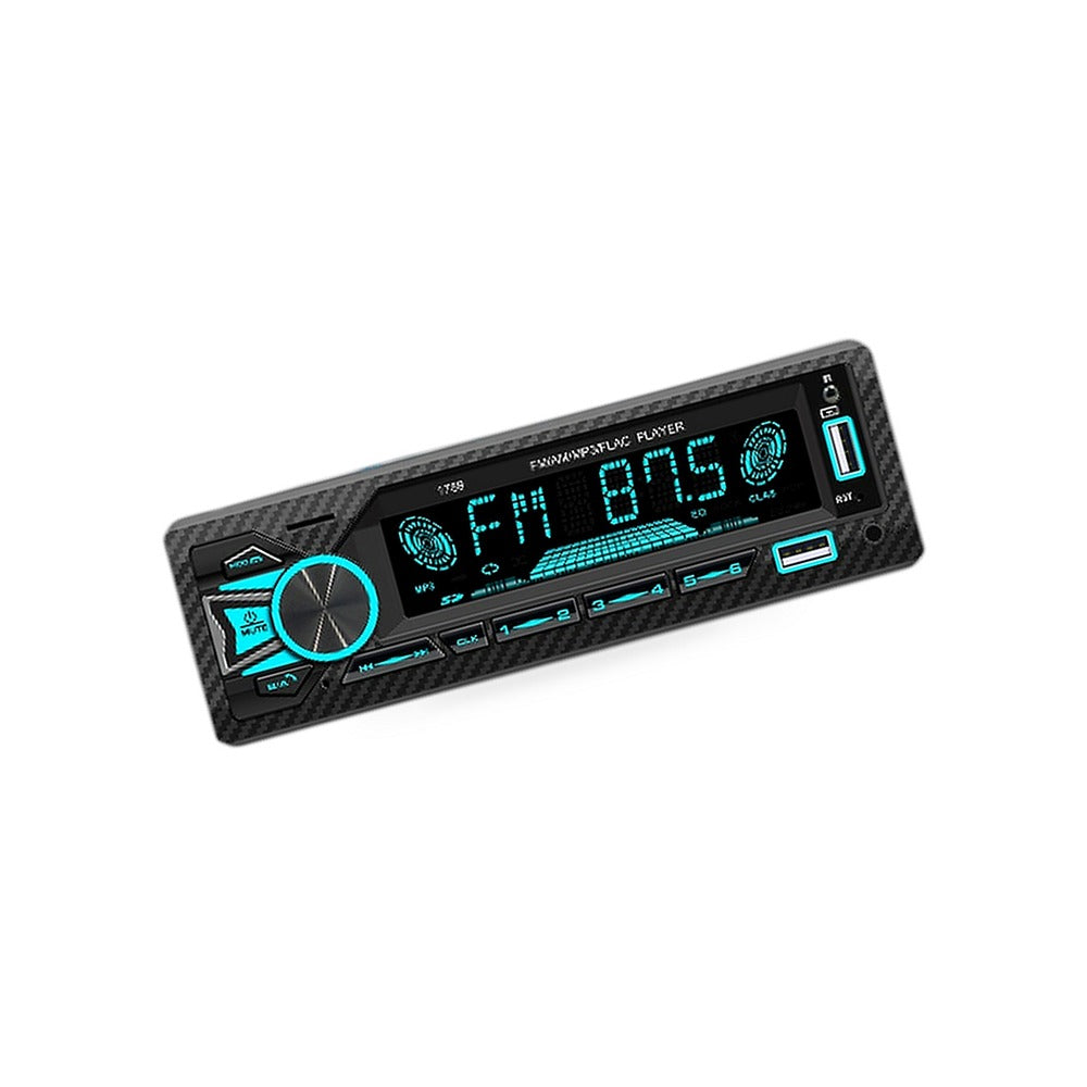 12V Single Din Short MP3 FM Radio Car Stereo Dual Bluetooth USB Player 1789