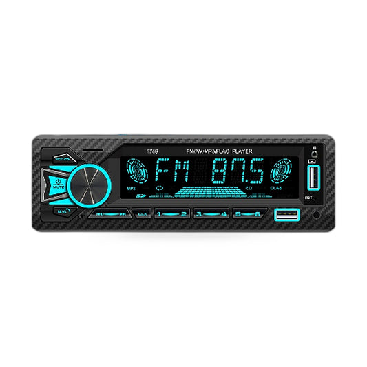 12V Single Din Short MP3 FM Radio Car Stereo Dual Bluetooth USB Player 1789