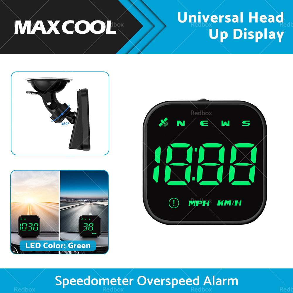 {{ Universal Car HUD Head Up Display LED Digital GPS Speedometer Overspeed Alarm }} - Buy Car Parts Online at {{ Kaka Auto Parts }}.
