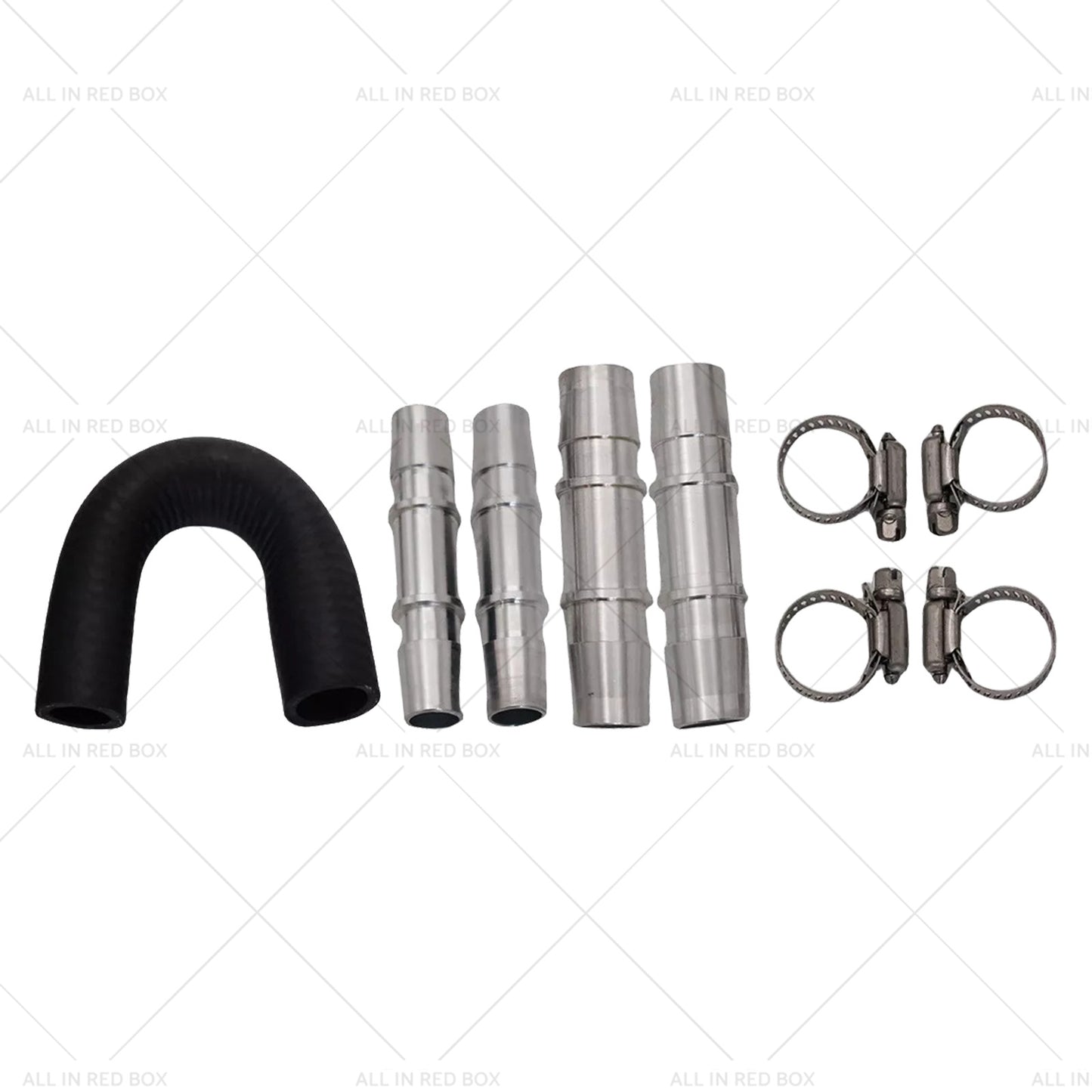 Car Engine Heater Core Bypass Kit 5 or 8in 3 or 4in Hose Fitting Aluminum For Most