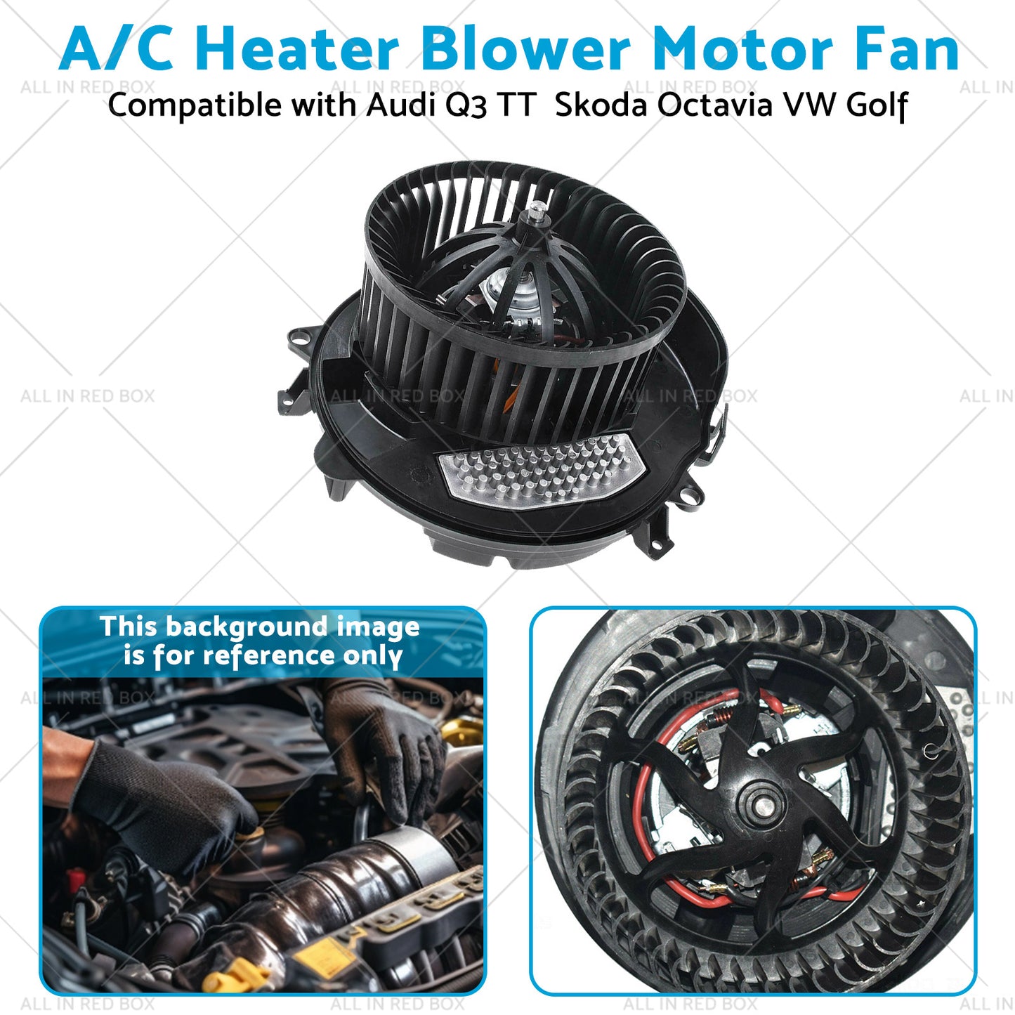 A or C Heater Blower Motor Fan Suitablefor Audi A3 TT VW Golf Passat Jetta Scirocco