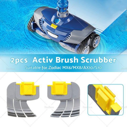 2PCS Activ Brush Scrubber for Zodiac MX6 MX8 AX10 AstralPool S10 Pool Cleaners