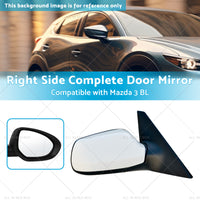 Right Door Mirror Suitable for Mazda 3 BL 2009-2013 NO Indicator Pearl White