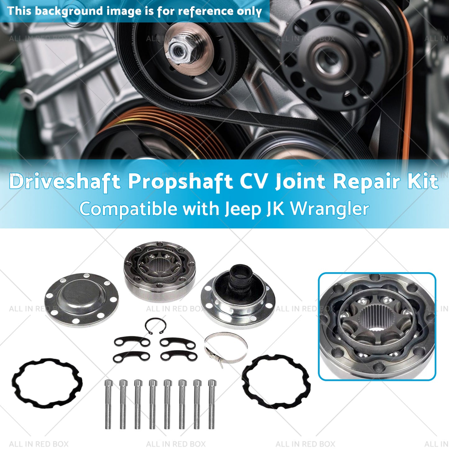 Driveshaft Propshaft CV Joint Repair Kit Suitable for 2007-2018 Jeep JK Wrangler