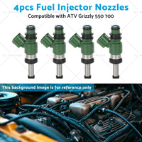 3B4-13761-00-00 4pcs Fuel Injector Nozzles Suitablefor ATV Grizzly 550 700 07-17