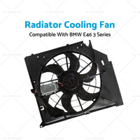 Radiator Cooling Fan Suitable for BMW E46 with control mod and brush motor