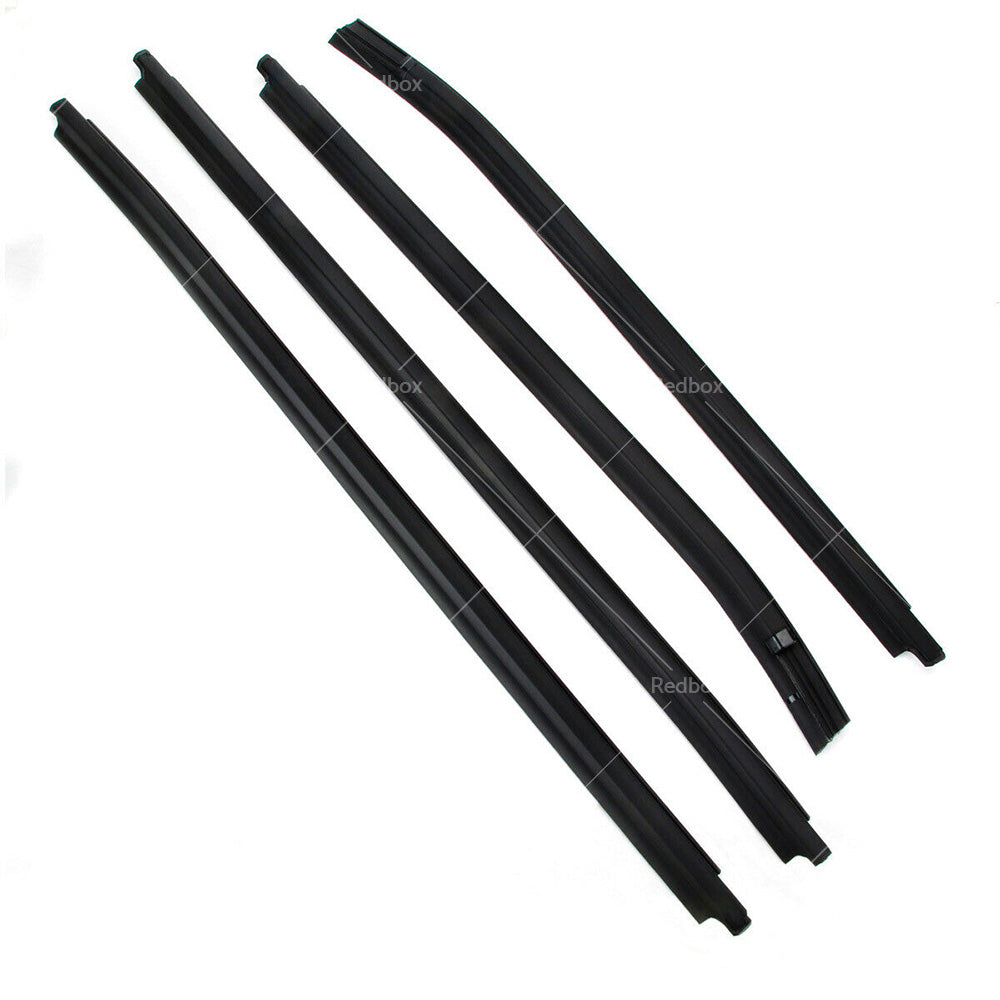 4x Window Moulding Trim Weather Strip Suitable For HILUX SR5 Double Cab 05-15