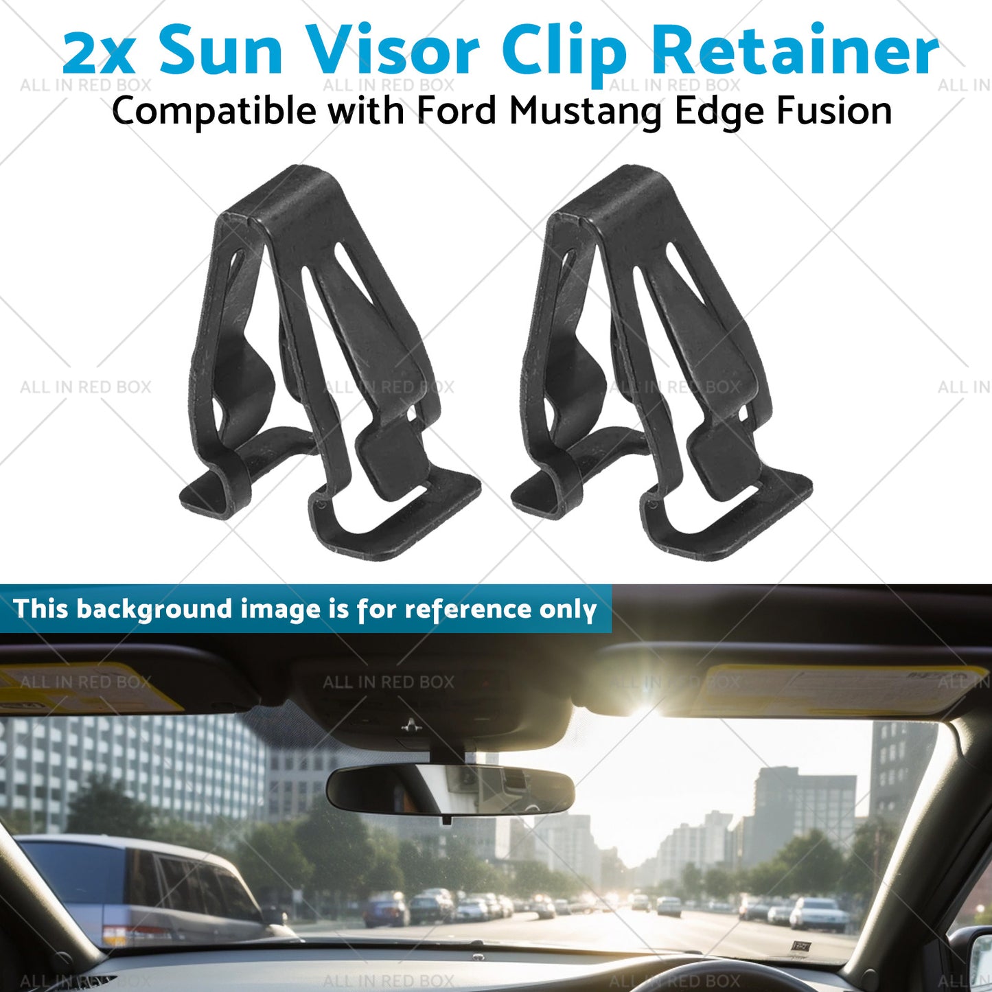 DS7Z-9904132-A 2x Sun Visor Clip Retainer Suitable for Ford Mustang Edge Fusion