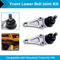 2PCS Front Lower Ball Joint Kit Suitable for Mitsubishi Triton ML MN UTE 4WD RWD