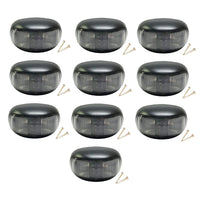 10x 2-LED Clearance Side Marker Lights Suitable For Trailer Truck 12V 24V Red & Amber