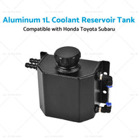 1L Aluminum Coolant Reservoir Tank Coolant Overflow Bottle Recovery Water Tank