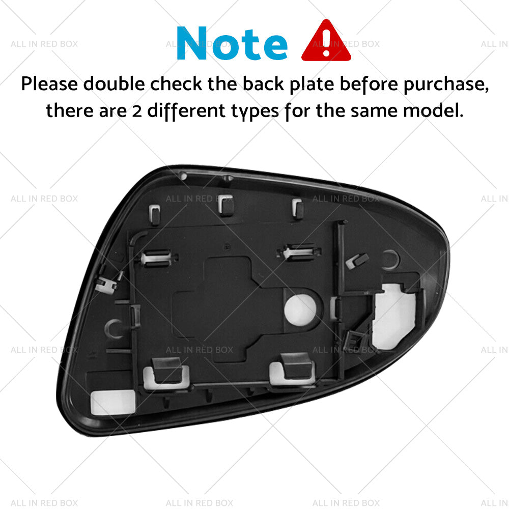 Right Side Mirror Glass with Back Plate Suitable for TOYOTA YARIS 2012 - 2019