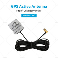 GPS Antenna SMA Plug Active Aerial Extension Cable for Car DVD Head Unit Stereos