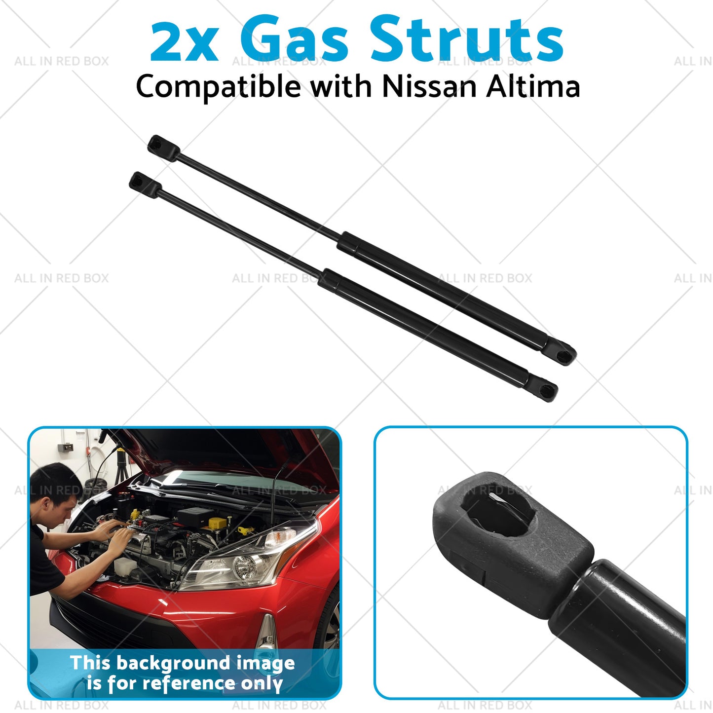 2x Gas Struts Suitable for Nissan Altima Bonnet L33 3TSOA 268N 2013-2018