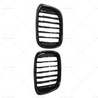 Front Bumper Grill Grille Suitable For BMW X3 G01 X4 G02 2018-2021 Gloss Black