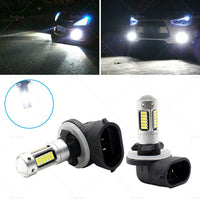 2x 881 H27 Extremely Bright 30W 6000K White LED Car SUV Fog Light Bulb DRL Lamp