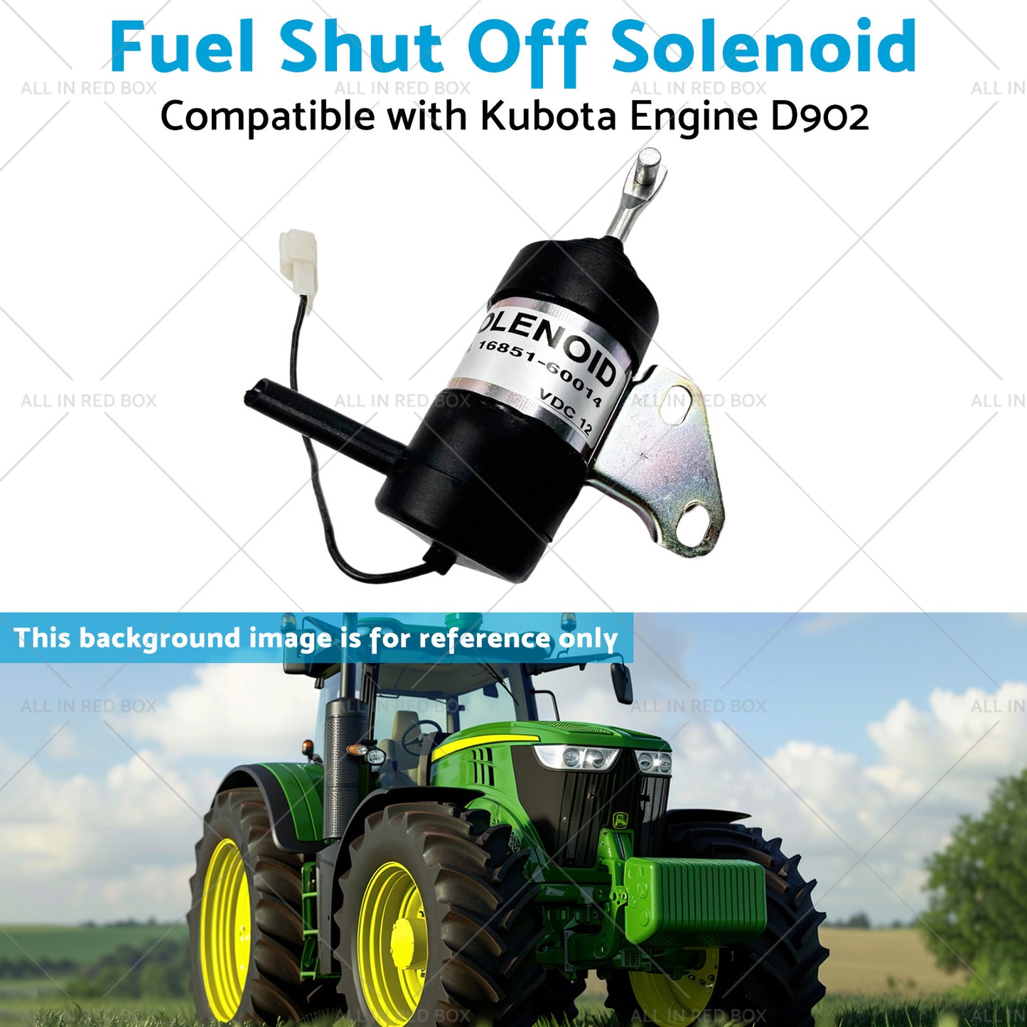 {{ Fuel Shut Off Solenoid Suitable for Kubota D902 BX2230D 16851-60014 052600-453 }} - Buy Car Parts Online at {{ Kaka Auto Parts }}.