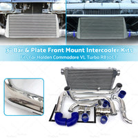 3inch Front Mount Intercooler Kit fits Holden Commodore VL Turbo RB30ET Bar  and  Plate