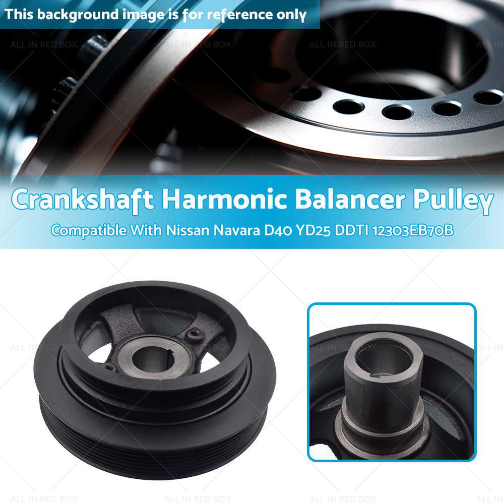 Crankshaft Harmonic Balancer Pulley Suitable For Nissan Navara D40 YD25 DDTI