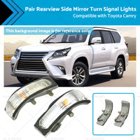 2x Rearview Side Mirror Turn Signal Lights Suitablefor 06-11 Toyota Camry Aurion