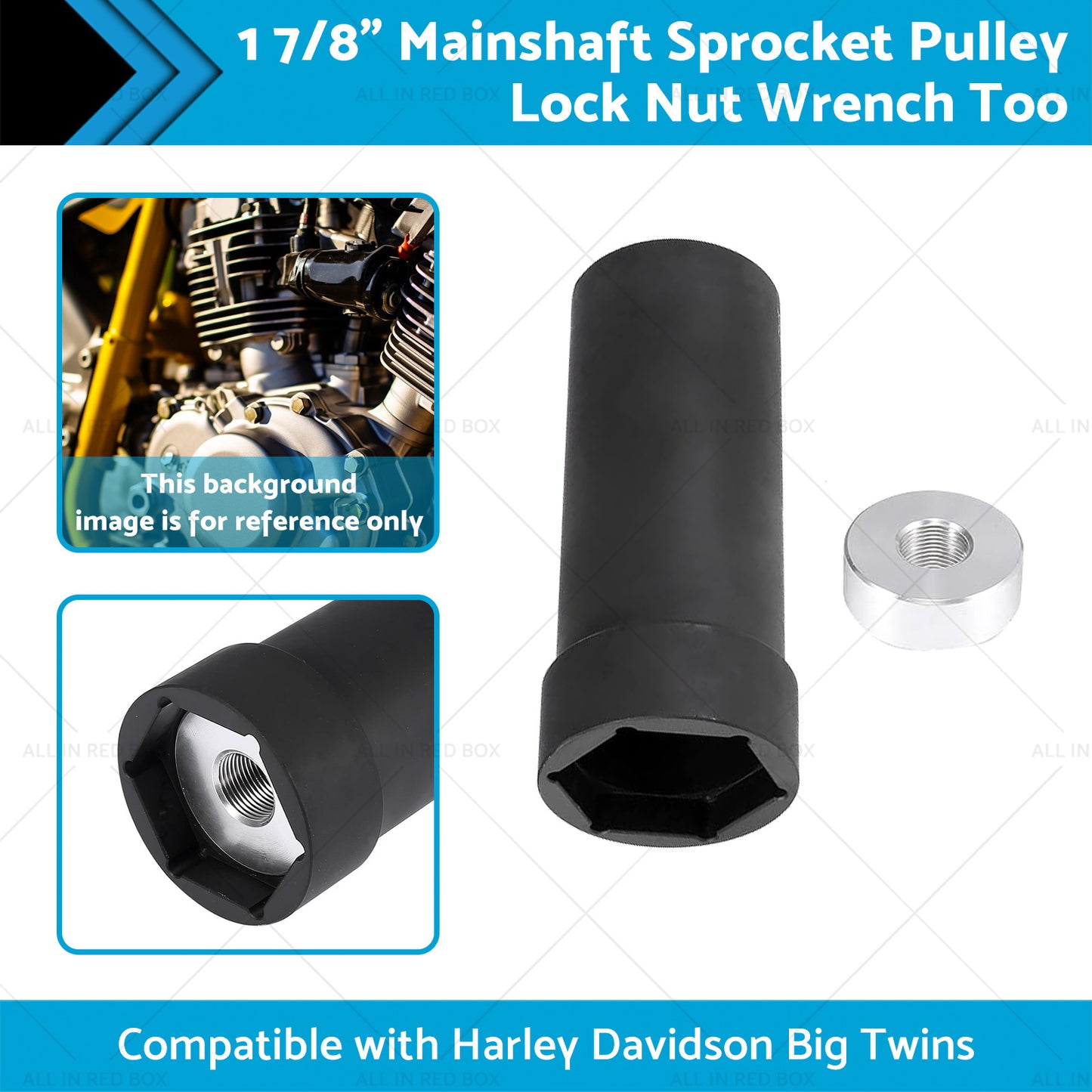 1 7 8inch Mainshaft Sprocket Pulley Lock Nut Wrench Tool Suitable for 36-06 Harley