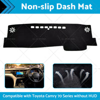 Non-Slip Dash Mat Suitable For Toyota Camry 70 Series XV70 Without HUD 2018-2023