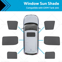 {{ Car Window Mesh Blind Suitable For GWM Tank 300 2023-2024 Magnetic Sun Shade }} - Buy Car Parts Online at {{ Kaka Auto Parts }}.