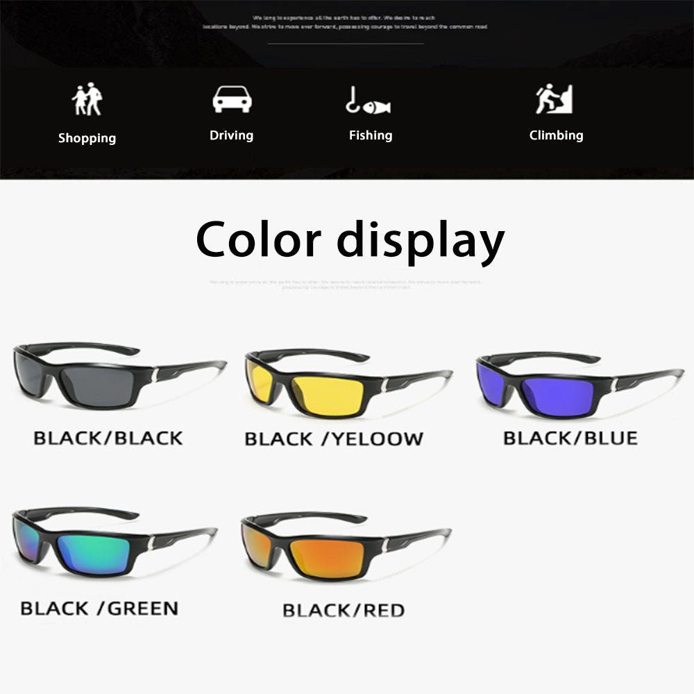 Men Polarized Sports Sunglasses Running Cycling Wrap Around Fishing Driving
