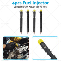 4PCS Fuel Injector EJBR04501D A6640170121 Suitable For Actyon 200 Sports 2. 0 Xdi