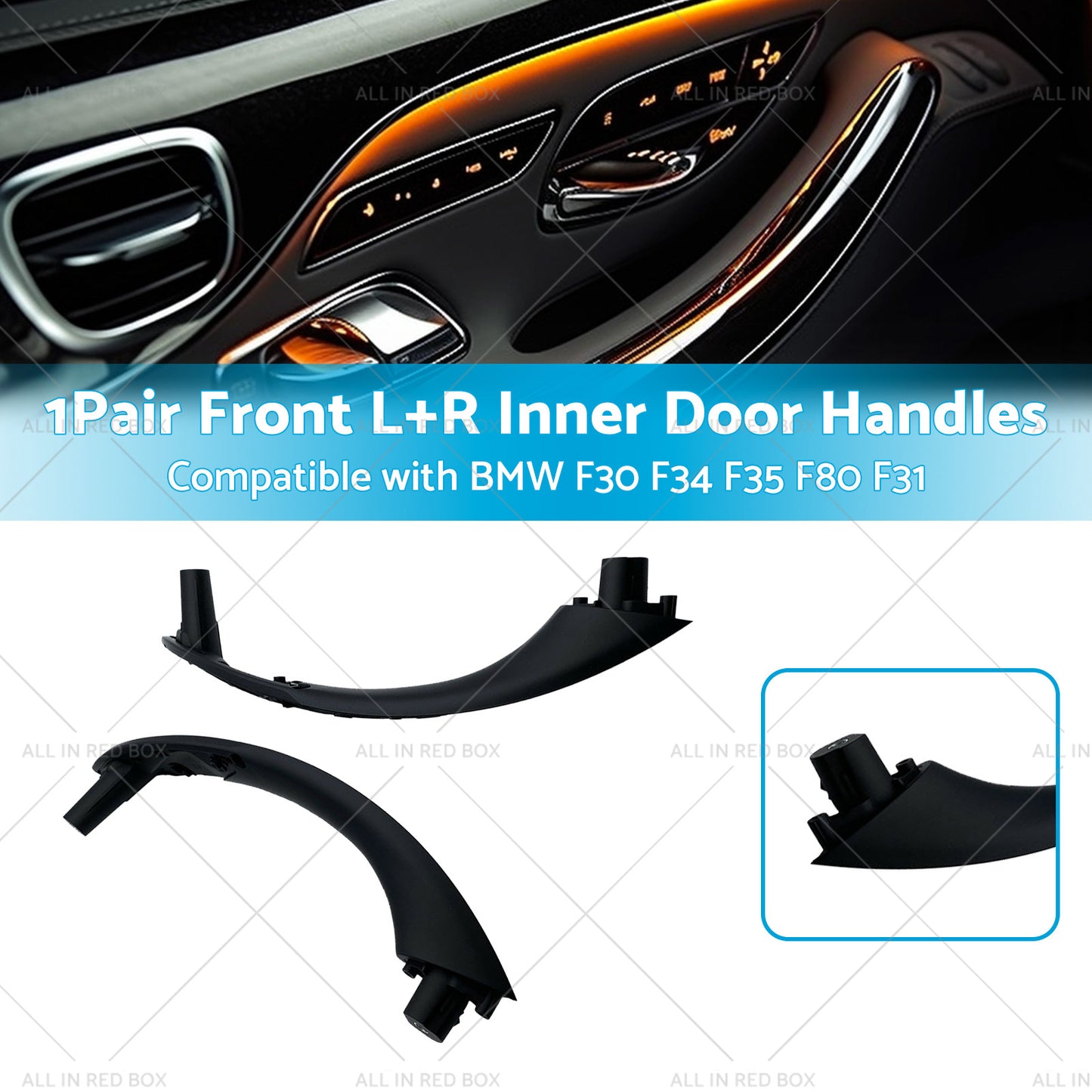 2x Front LR Inner Door Handles Suitable For BMW F30 F34 F35 F80 F31 51417279311