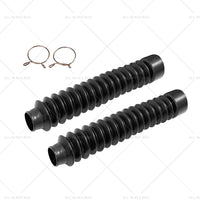 Motorcycle Rubber Front Fork Cover Dust Gaiters Gaitor Boot Shock Absorber Black