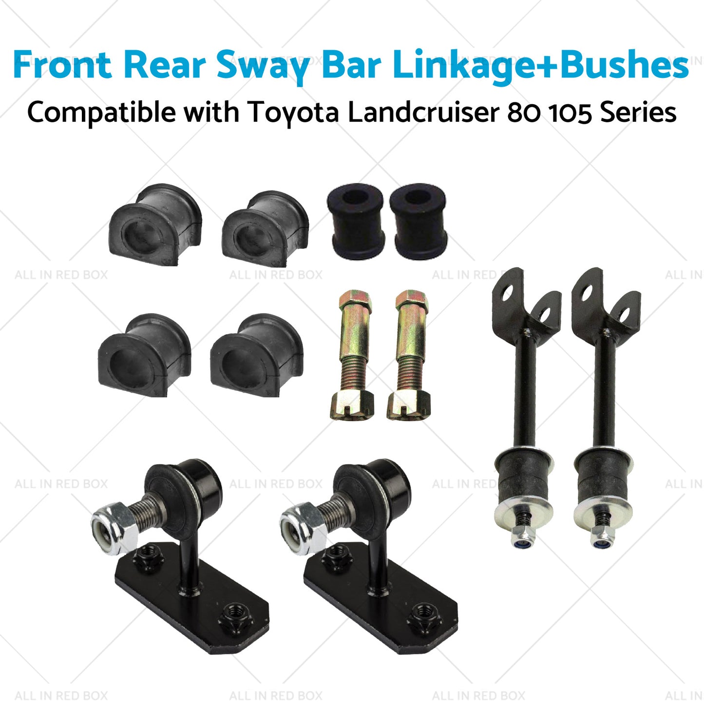 Front Rear Sway Bar LinkageBushes Suitable for Toyota Landcruiser 105 80 Series