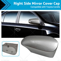 Right Mirror Cover Cap Suitable for Toyota Corolla 12-18 Silver 1F7 RH Side