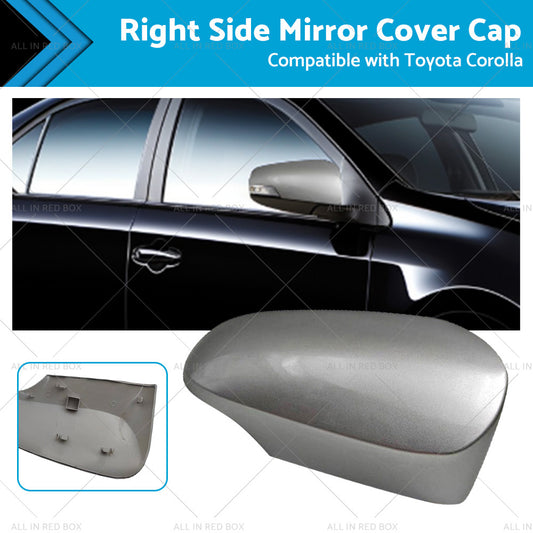 Right Mirror Cover Cap Suitable for Toyota Corolla 12-18 Silver 1F7 RH Side