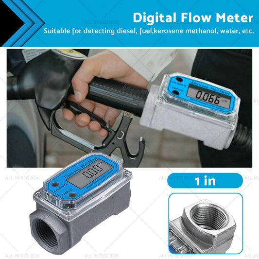 1 or 1.5 or 2 inch Turbine Digital Diesel Water Fuel Flow Meter Oval Gear Flow Gauge