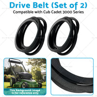 2x Belt Suitable for Cub Cadet 3000 series 7543084 7543084-A 754-3084 754-3084-A