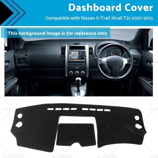 Car Dash Mat Anti-Slip Dashboard Cover Suitable For Nissan X-Trail T31 2007-2013