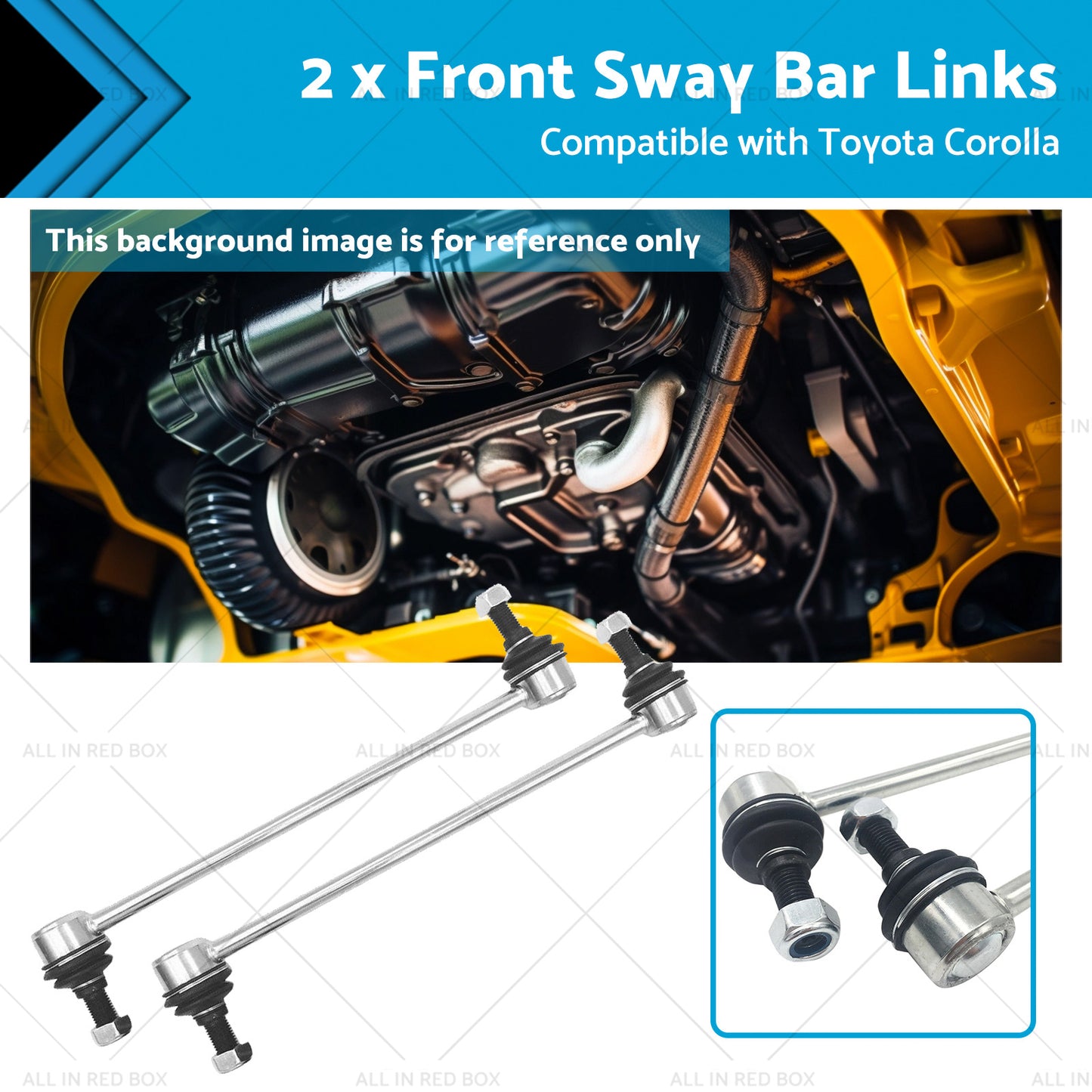 Pair Front Sway Bar Links Suitable for Toyota Corolla ZZE122R 1. 8i 2001-2007